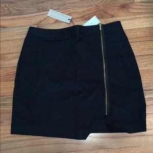 Banana Republic heritage black zipper skirt 10